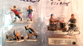 Enchanted Forest Lot of 6 Ice Skaters and Fishermen Figures Village Miniatures - £19.46 GBP