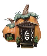 Partylite Pumpkin Cottage House Tealight Candle Holder Decor Halloween F... - £23.63 GBP