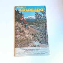 Colorful Colorado 1958 Vintage Road Map - £18.68 GBP