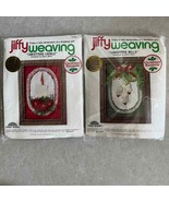 VTG Jiffy Weaving Christmas Bells &amp; Candles Loom Kits 3000 3001 - £22.83 GBP