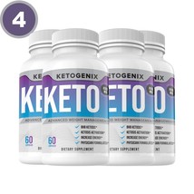 4 Bottles Ketogenix Keto Pills Diet Keto Burn VIP Ketones Advanced Weigh... - £67.93 GBP