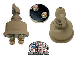24V MILITARY HUMVEE MASTER BATTERY STEEL SECURITY SWITCH TAN + MOUNTING ... - £78.94 GBP