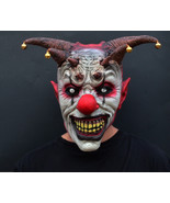 Creepy Evil Scary Halloween Clown Mask Latex Evil JESTER CLOWN - $29.16 CAD