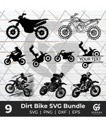 Dirt Bike SVG Bundle, Motocross SVG, Motorcycle SVG, racing SVG, Dirt Bi... - $36.21 MXN