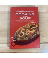 Vintage MCM Cooking With Soup: A Campbell Cookbook, Red Spiral Bound Har... - £7.85 GBP