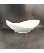 Palm Restaurant Ware White Modernist Serving Bowl Ceramic   OBO - $38.00