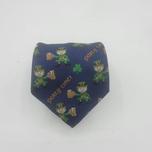 Luck Of The Irish Necktie, Blue And Green, Polyester Size 60.5 By 3.5 Inches - £7.96 GBP