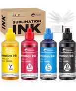 Hiipoo Sublimation Ink Refilled Bottles Work With Wf7710 Et2760 Et2720 E... - £29.22 GBP