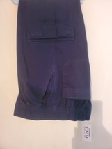 Boys Size 10 Pants New  Blue Uniform Pull On  Cargo Pants Size 10 Adjustable - $9.90