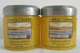 Yankee Candle Fragrance Spheres Odor Neutralizing Beads Lot of 2 SUNSET BREEZE - £20.95 GBP