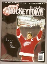 1998 NHL Stanley Cup Champions Detroit Red wings Commemoratvie Program - $24.70