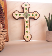 Mosaic Cross Orthodox Christian home decor, IC XC NIKA Iconostasi wall h... - £88.59 GBP