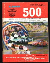 Alabama Int&#39;l Motor Speedway NASCAR Race Program 4/12/1970-1st Annual Alabama... - £285.76 GBP