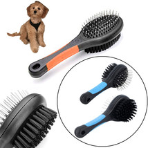 Double Sided Pet Brush Dog Cat Hair Grooming Coat Comb Fur Cleaner Pin Bristle ! - £14.84 GBP