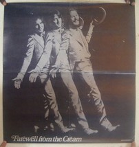 Vintage Eric Clapton Jack Bruce Ginger Baker Farewell Poster Cream-
show... - $224.11