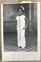 Vtg 1920s RPPC Kingston Jamaica Black History Real Photo Postcard Little Girl - £159.83 GBP