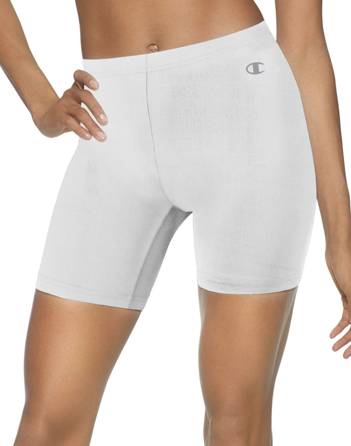 Champion Double Dry Women's Compression Shorts, White, L538