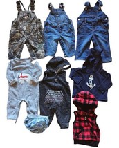 Boys Clothing Lot Sz 6M 6-12M 8pc Ralph Lauren Bass Pro Shop Tahari Baby... - $45.10