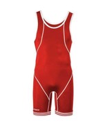 ASICS Mens Snapdown Wrestling Singlet Red-3XS - €50,42 EUR