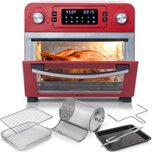 Deco Chef 24QT Countertop Toaster Oven Air Fryer, Red - £163.55 GBP