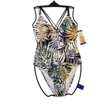 Hurley Womens 1-Piece Bathing Suit XL Tropical Print Adjustable Straps S... - $34.94
