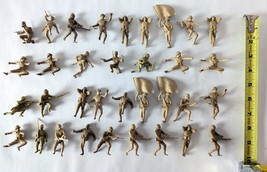 34 WWII Japanese Composite Composition Toy Soldiers - $79.19