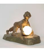 Antique Lamp Art Nouveau Figure Signed &quot;TH. CARTIER&quot; &quot;UGLY BOY&quot; 1930 Light - $902.74 CAD