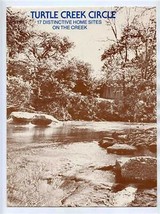 Turtle Creek Circle Brochure 17 Distinctive Home Sites Dallas Texas 1979 - £69.63 GBP