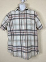 Sonoma Men Size L Check Shirt Button Up Short Sleeve - £5.62 GBP