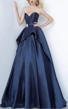 Jovani jovani strapless ballgown with peplum size 6 - $559.21 CAD