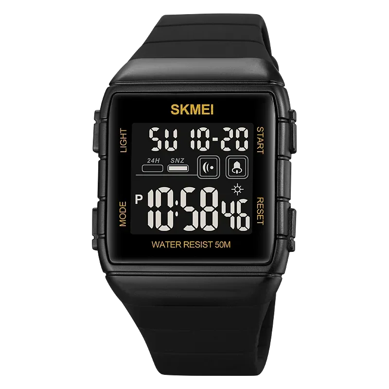 Military Countdown Alarm Clock 5Bar Waterproof LED Light Wristwatch Relo... - $18.51