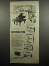 1955 Baldwin Piano Ad - Baldwin is the official piano of the San Francisco Opera - £14.48 GBP