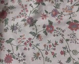 VTG 1983  House N Home Fabric 4.5 Yards x 46&quot;, Beige With Floral Flowers - $43.65