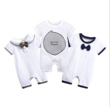 Newborn Baby Boys Girl Baby Romper Summer Short Sleeve Cotton Bodysuits ... - $11.99