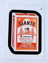 2016 Topps MLB Baseball Wacky Packages Giants Golden Gate Bridge Playing Cards S - £1.96 GBP