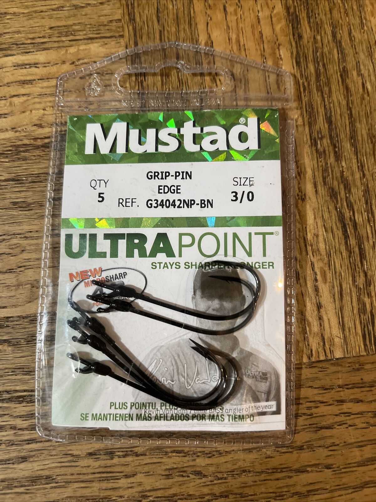 Mustad Grip Pin Hook Size 3/0