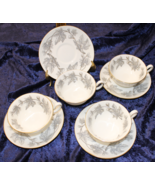 Wedgwood - Ashford Grey - Cups &amp; Saucers - 1 Set of 4 each - €38,80 EUR