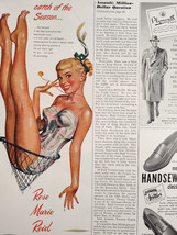 1951 Esquire Art Ads Florsheim Shoes Rose Marie Reid Swimsuits Ren Wicks - £8.49 GBP