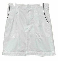 Rag &amp; Bone Womens Size 26 Medium White Denim Mini Skirt Darted Pockets - BC - $17.65