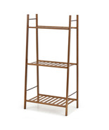 Bamboo Plant Stand 3 Tiers Plant Rack Vertical Tiered Plant Ladder Shelf... - £57.30 GBP