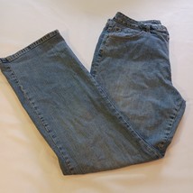 St. John's Bay High-Rise Bootcut-Leg Women's Size 16 Cotton Denim Blue Jeans image 2