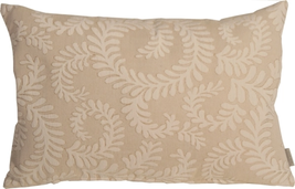 Brackendale Ferns Cream Rectangular Throw Pillow, Complete with Pillow I... - £41.44 GBP