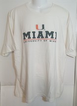University of Miami Hurricanes Embroidered White Shirt 2XL - $16.83