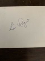 Eddie Lopat Index Card Baseball Autograph Card 1946-53 Yankees 5x World ... - $3.99