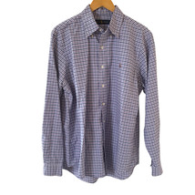 Ralph Lauren Check Shirt Mens L Check Long Sleeve Flesh Pony Purple Desi... - $24.18