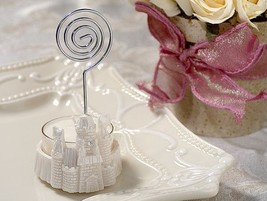Place Card Holder / Candle Holder w/ T-Light Castle White Color - $3.99