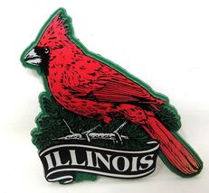 Illinois Refrigerator Magnet Red Cardinal State Bird Collectible IL Souv... - $9.89