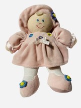 Kids Preferred Plush Pink Baby Doll Lovey 11" 90301 Kira Flowers 2003 Daisy Hat - $12.82
