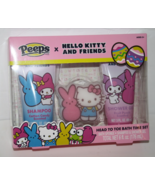 Hello Kitty Head to Toe Bath Time Set Easter Peeps Shampoo Shower Gel Sp... - $14.97