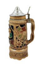 Lidded Musical Beer Stein 10&quot; Mug Made In Japan - $15.18